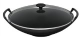 Wok Diam 36 cm - Couvercle en verre Noir
par Le Creuset