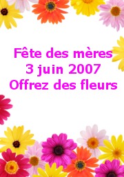 Fête des mères - 3 juin 2007 - Offrez des fleurs...
Photo : © Beata Becla