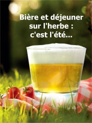Bière et déjeuner sur l'été : c'est l'été...