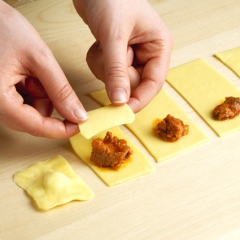 Préparation de la pâte à pâtes fraîches