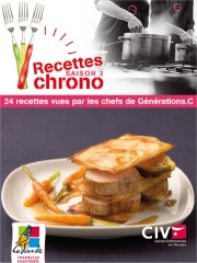 Recettes Chrono Saison 3 - 24 recettes vues par les chefs de Générations.C