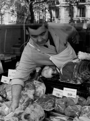 Un boucher en pleine action
Photo : J.F Mallet