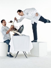 Philippe Labbé et Frank Xu du « Shang Palace ».
Photo : © Pierre-Emmanuel Rastoin