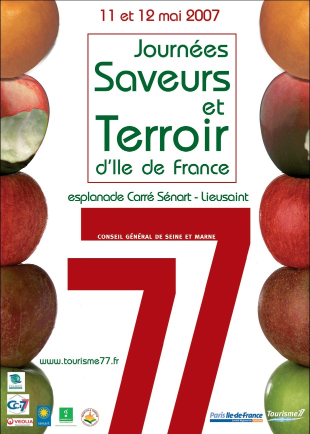 Journées Saveurs et Terroir d'Ile de France
Esplanade du Carré Sénart à Lieusaint (77)
les 11 et 12 mai 2007