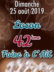 Foire à l'Ail de Locon - le dimanche 25 août 2019