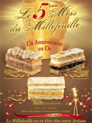 Le Mois du Millefeuille célèbre ses 5 ans du 10 septembre au 07 octobre 2012