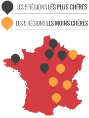 Le prix de la pizza en France
Infographie : © Gira Conseil