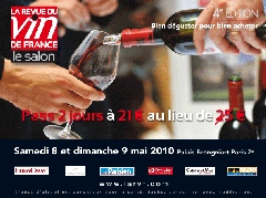 Le Salon de La Revue du vin de France 4ème édition : Pass 2 jours au tarif privilégié de 21 &euro; au lieu de 25 &euro;