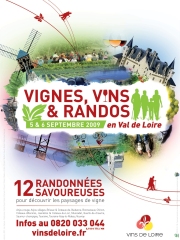 Vignes, Vins et Randos en Val de Loire
Samedi 5 et dimanche 6 septembre 2009