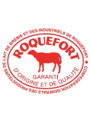 Le label de la « <b>Brebis Rouge</b> », marque collective, créé en 1930 par la Confédération Générale des Producteurs de Lait de Brebis et des Industriels de Roquefort
Photo : DR