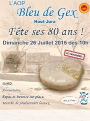 Fête du Bleu de Gex le 26 juillet 2015 aux Moussières (Jura)