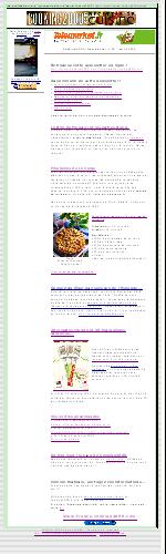 Une idée visuelle de notre newsletter…