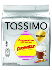 Nouvelle dosette Tassimo Capuccino Carambar
Photo : DR