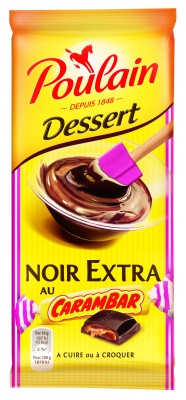 Tablette Poulain Dessert Noir Extra au Carambar
Photo : DR