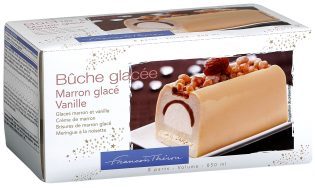 Bûche Glacée Marron Glacé Vanille
