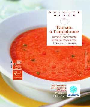 Velouté glacé Tomate à l'andalouse