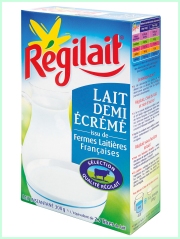 Lait demi-écrémé Régilait
Photo : © Régilait