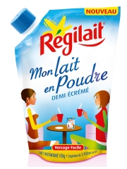 Lait demi-écrémé Régilait en Doypack
Photo : © Régilait