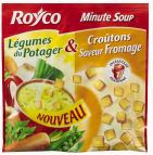 Royco Duo Soupe Légumes du Potager - Croûtons Saveur Fromage