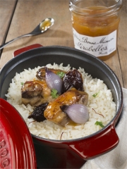 Agneau et pruneaux épicés, laqués à la Confiture de Mirabelles Bonne Maman
Photo : © Bonne Maman / Paulina Jakobiec & Chloë Sommelet