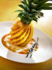Ananas rôti au beurre vanillé
Photo : © Philippe Voncken