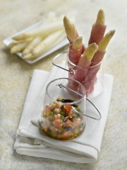 Recette Asperges des Sables des Landes à la sauce vierge
