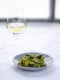 Asperges vertes saut�es au gingembre, mangue et citron vert