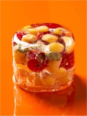 Aspic de Maïs aux fruits rouges
Photo : © Fondation Louis Bonduelle