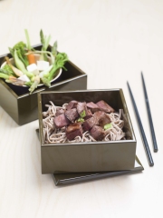 Recette Bento de C&oelig;ur de B&oelig;uf sauté