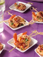 Bouchées de Gambas au Magret de Canard Fumé et Tabasco® Chipotle
Photo : © Tabasco