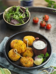 Boulettes de crevettes et patate douce
Photo : © Patricia Kettenhofen / Elle&Vire