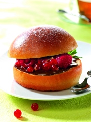 Recette Brioch'Burger Chocolat Fruits Rouges