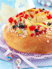 Brioche des rois aux fruits confits
Photo : © Patricia Kettenhofen / Elle&Vire