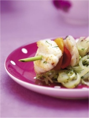 Brochette de lotte et fondue de fenouil
Photo : © Ofimer