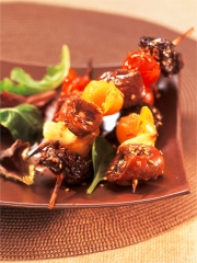 Brochettes de produits tripiers
Photo : © Confédération Nationale de la Triperie Française (CNTF)