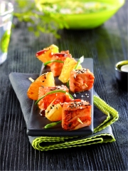 Brochettes de Saumon au Pamplemousse
Photo : © Guy Renaux