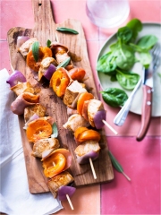 Brochettes de Veau aux Abricots Lardés
Photo : © Amélie Roche / SPIMM