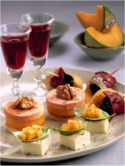 Amuse-bouches au Melon du Quercy
Photo : © Y. Bagros / Photothèque Sopexa