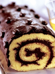 Bûche à la ganache au café
Photo : © Cedus