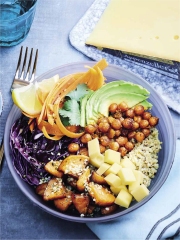 Buddha Bowl à l'Appenzeller Extra
Photo : © Fromages de Suisse