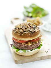 Burger au Roquefort et Chutney d'Oignons au Miel et Paprika
Photo : © Bigard