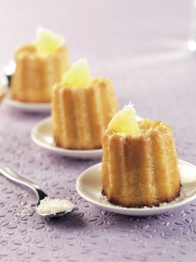Cannelés ananas et noix de coco
Photo : © Régilait