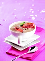 Recette Cappuccino de Champignons à l'Huile de Noisettes