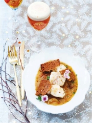 Carbonade de Lotte, à la Bière de Noël
Photo : © Patricia Kettenhofen / Brasseurs de France