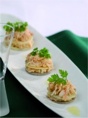 Recette Carpaccio d'artichaut de Bretagne et chair de tourteau