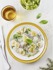 Carpaccio de Bar à la Banane et au Lait de Coco
Photo : © AIB - Isabelle Kanako