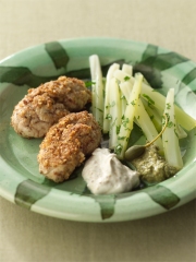 Cervelle d'agneau panée aux noisettes
Photo : © Edouard Sicot