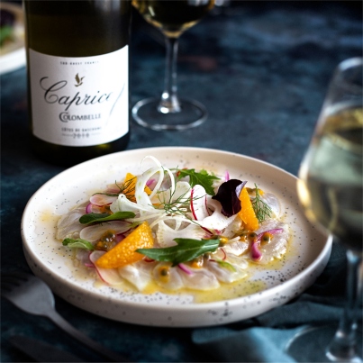 Ceviche de dorade royale aux agrumes, radis, fenouil et vinaigrette au fruit de la passion
Photo : © Plaimont