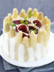 Recette Charlotte d'Asperges des Sables des Landes au magret fumé