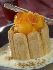 Charlotte aux kakis Persimon
Photo : © Kaki Persimon